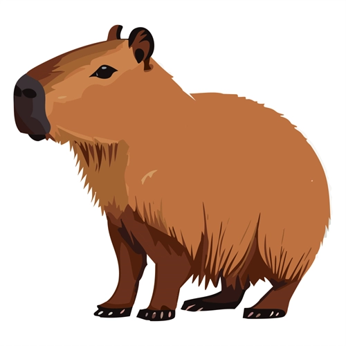 Jungle Safari Cute Wombat Transparent Sticker